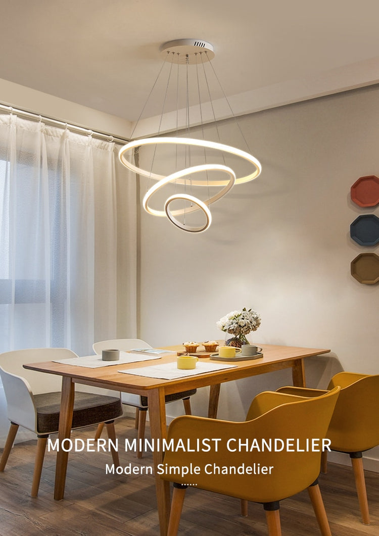 Indoor Modern Circular Ring Chandelier