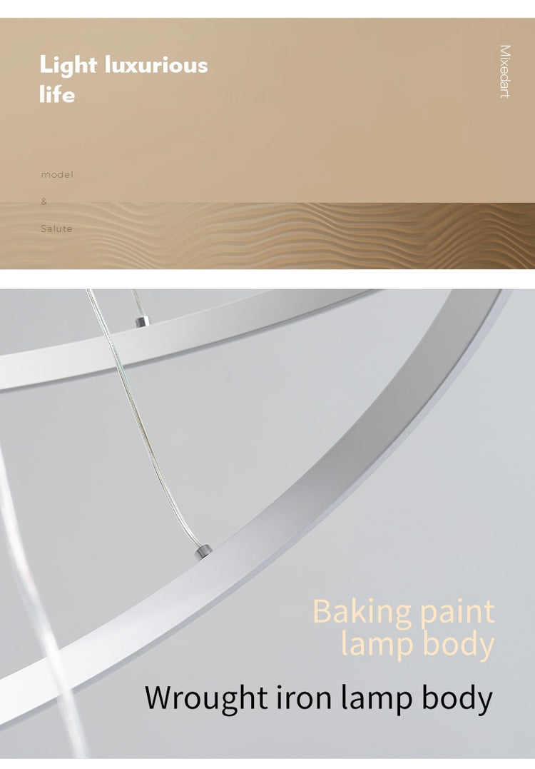 Indoor Modern Circular Ring Chandelier