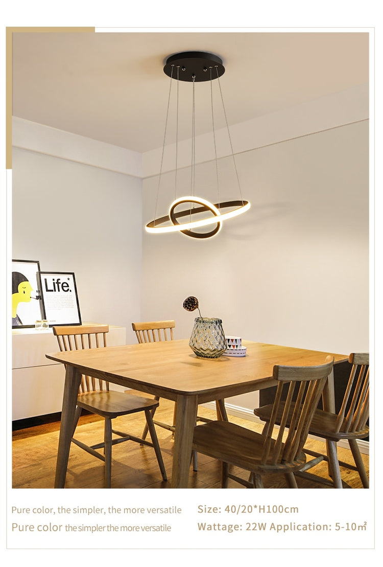 Indoor Modern Circular Ring Chandelier