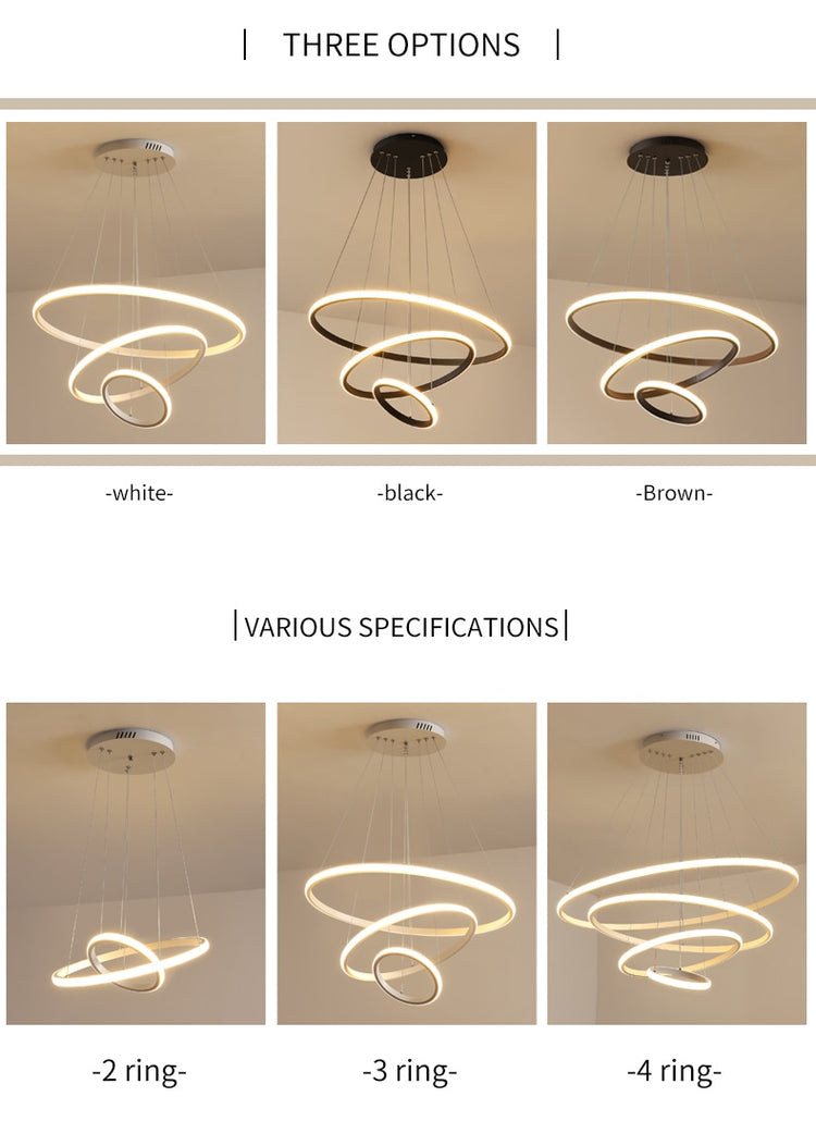 Indoor Modern Circular Ring Chandelier