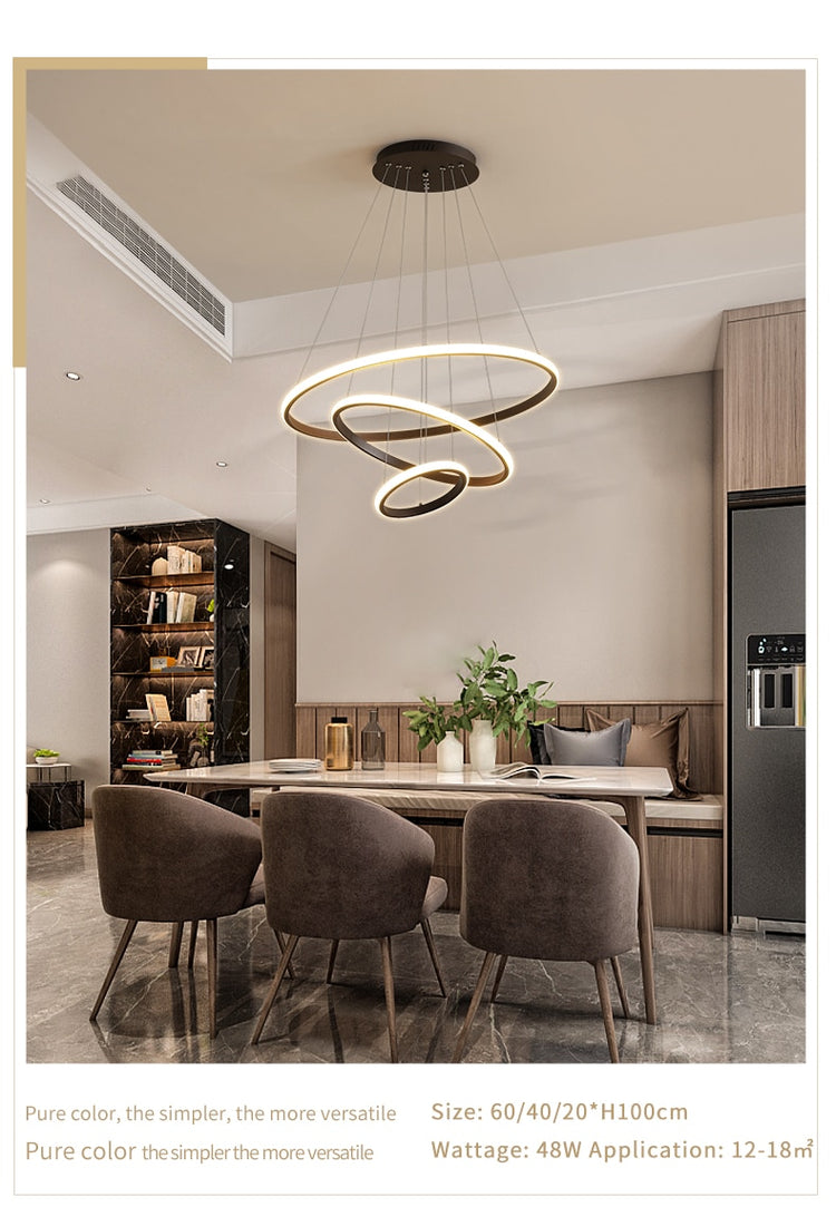 Indoor Modern Circular Ring Chandelier