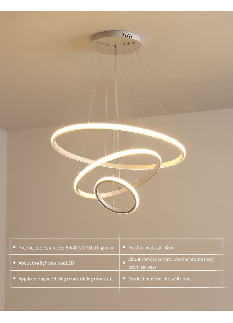 Indoor Modern Circular Ring Chandelier