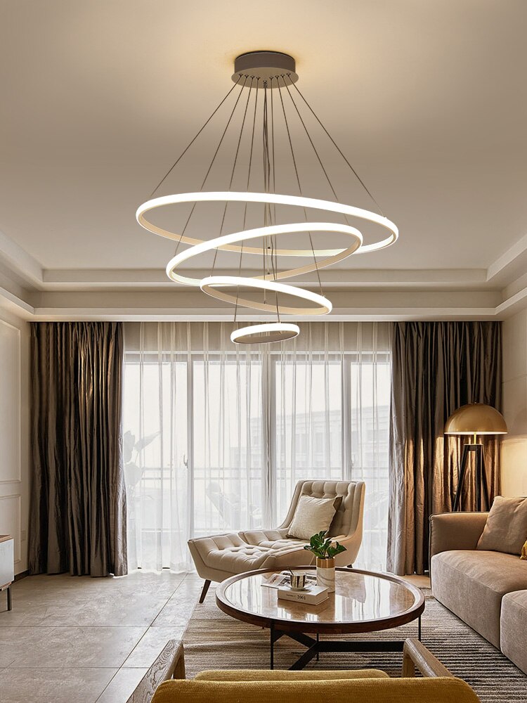 Indoor Modern Circular Ring Chandelier