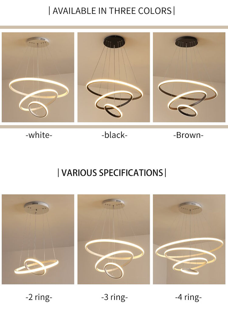 Indoor Modern Circular Ring Chandelier